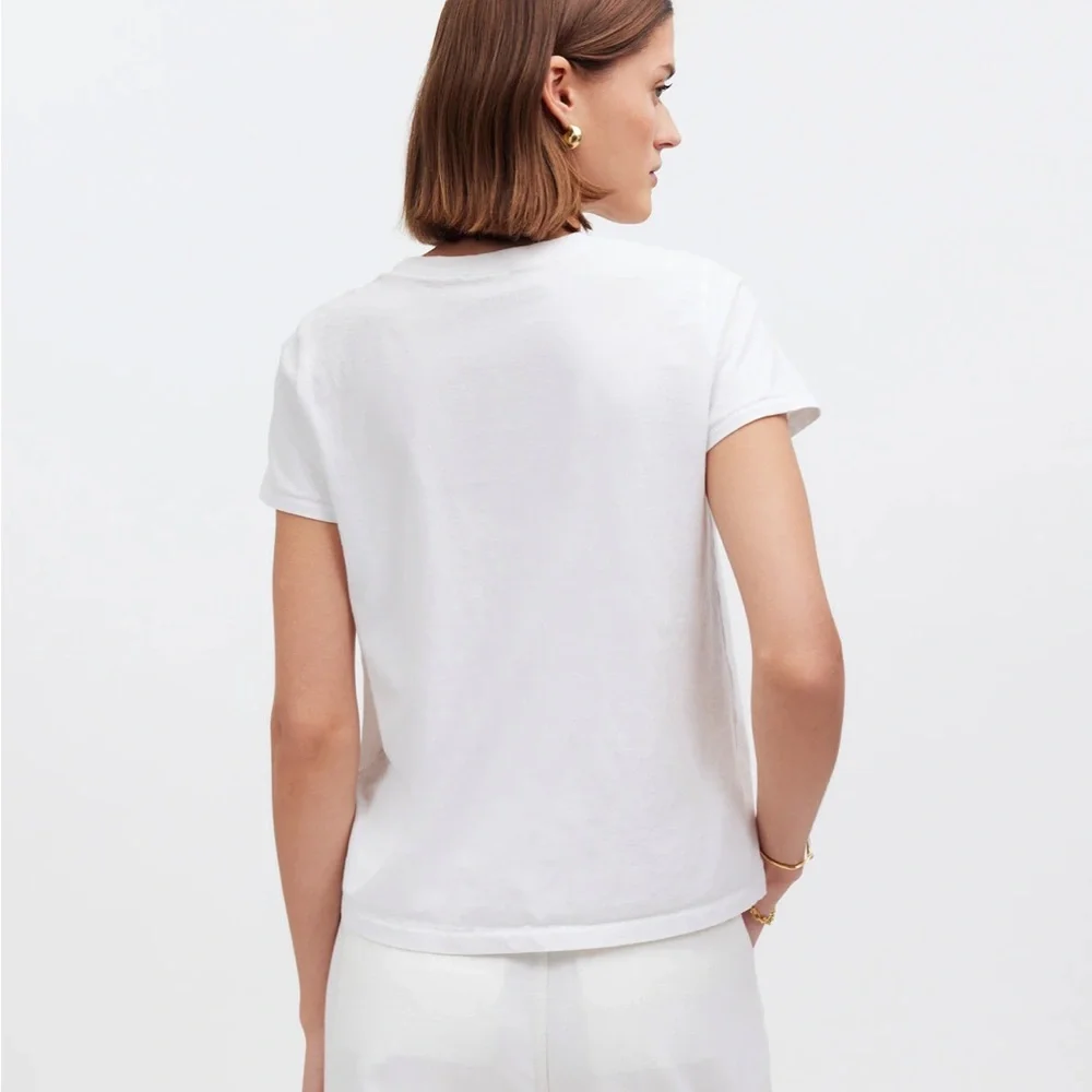 NEW Madewell Northside Vintage Tee Size XS White - Picture 4 of 9